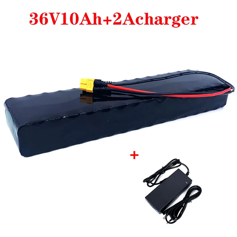 

36V 10Ah 10S3P 36V Battery 600W 42V 18650 Battery Pack for Xiaomi M365 Pro Ebike Bicycle Scooter Inside with 20A BMS+2Acharger