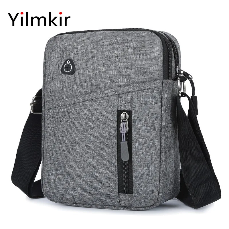 

Модная деловая многофункциональная мужская сумка-мессенджер из ткани Оксфорд, уличный удобный дорожный вместительный простой дорожный бу...