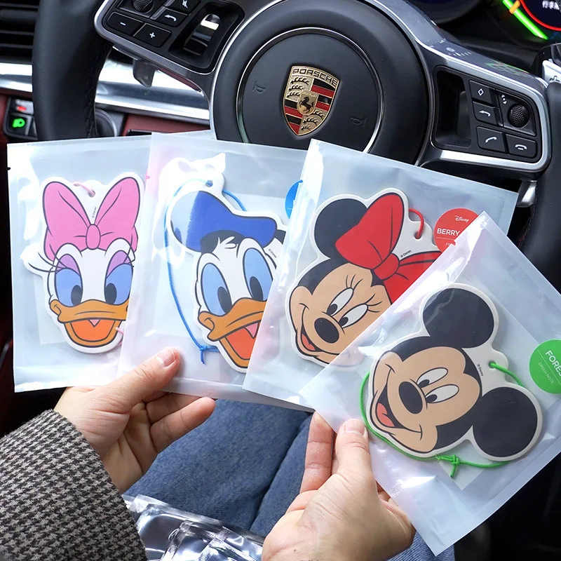 

Disney Mickey Minnie Car Fragrance Film Rearview Mirror Fragrance Film Pendant Car Perfume Deodorizing Fragrance Pendant Gifts