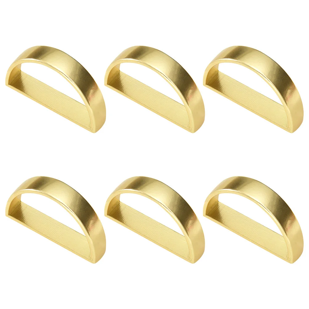 

6 шт., декоративные кольца для салфеток