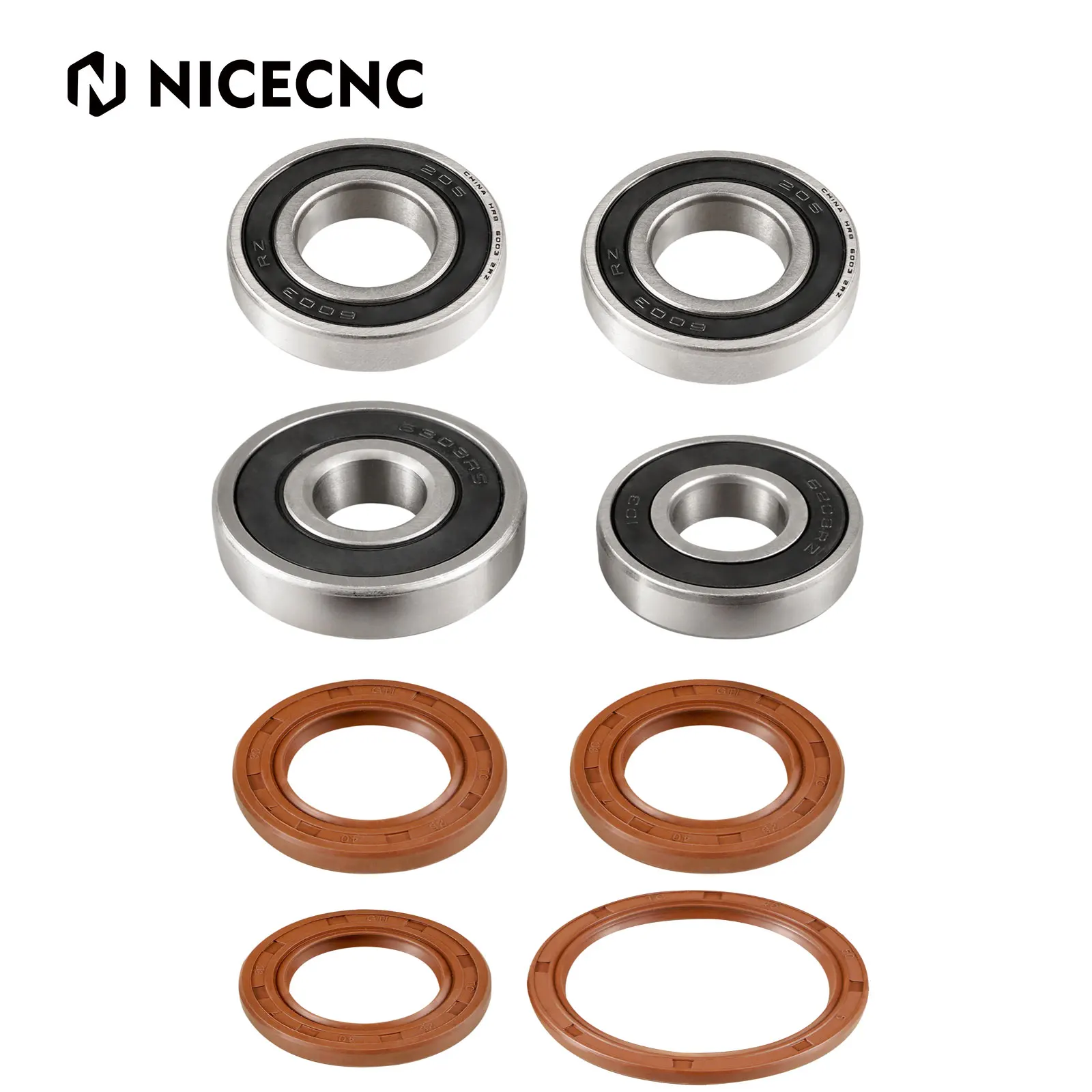 

NiceCNC Motorcycle Front Rear Wheel Bearings and Seals Kit For Honda XR650L XR 650 L 1993-2023 2022 2021 2020 2019 2018 2017