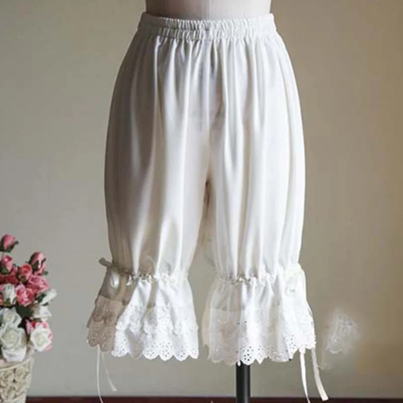 

2023Casual shorts, Summer Women Lace Short Pants Shorts Fashion Female Wide Leg Pants Casual Loose Elastic Shorts soft and cute