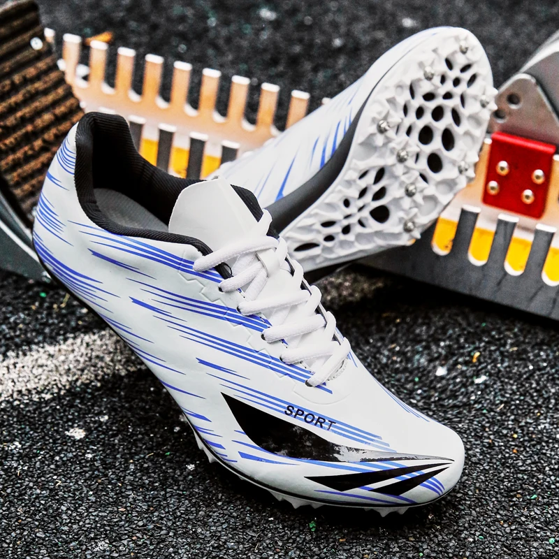 Professional Couples Track and Field Shoes Men Spikes Shoes Athletics Woman Spring Summer Lightweight Men Running Nails Sneakers