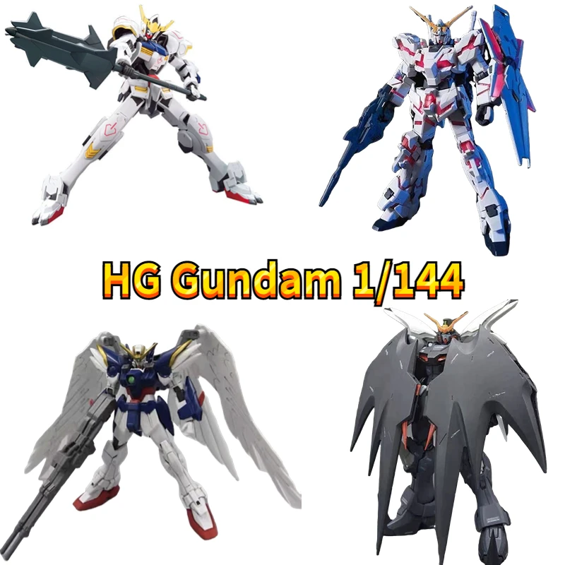 

Anime Peripheral Gundam HG 1/144 Barbatos Build Strike Wing UNICORN Deathscythe Hell Assembled Model Toy Gift