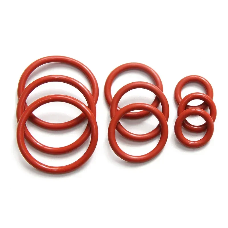 10/50 шт. красное уплотнительное кольцо VMQ толщина прокладки CS 3 5 мм наружный