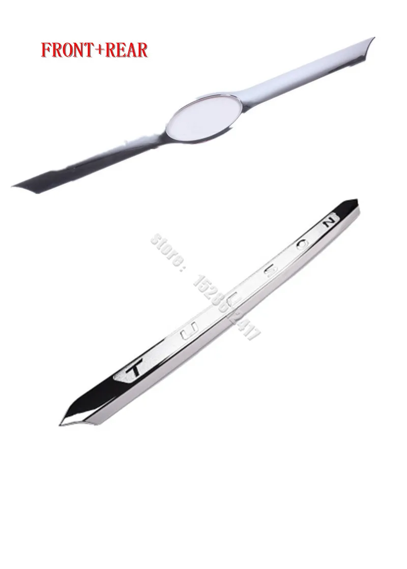 

Автомобильный Стайлинг для Hyundai Tucson 2015-2020 ABS хромированный передний и задний капот Гриль губа молдинг крышка отделка бар GARNIS