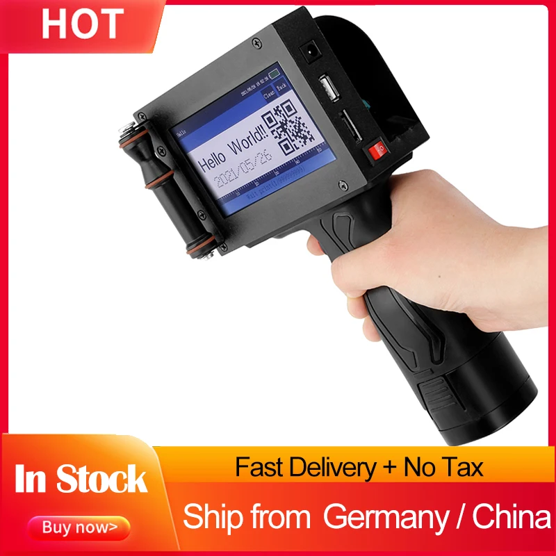 Handheld Inkjet Printer QR Bar Batch Code Date Number Logo Expiry Date Label Portable Hand Jet Handheld Thermal Inkjet Printer new easy control portable handheld inkjet batch code printer made in china cheap price