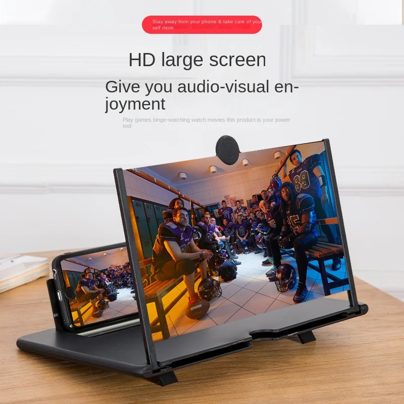 

2023 14inch mobile phone screen amplifier pull-type creative stretch 3d mobile phone magnifying glass bracket amplifier