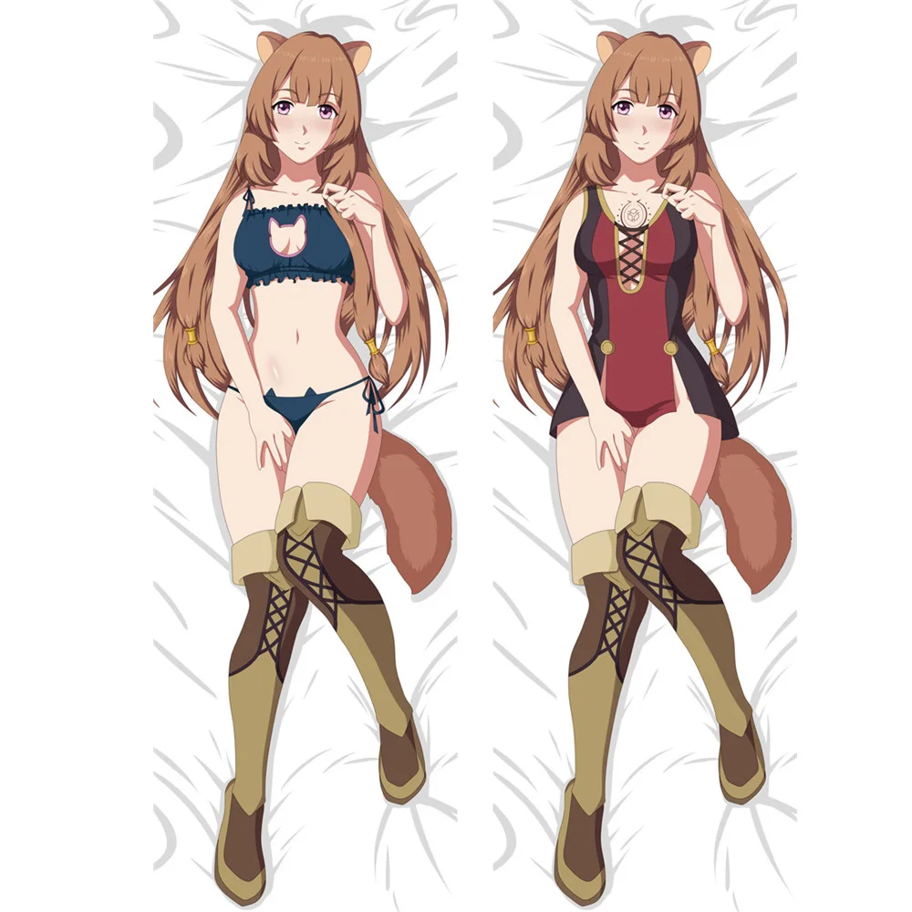 

Подушка с героями мультфильмов Dakimakura Otaku The rising of the shield hero наволочка с аниме Raphtalia