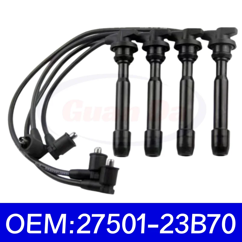 

Автомобильный провод зажигания 27501-23B70, Свеча зажигания, стартовый набор для Hyundai Kia Elantra Sonata Tucson 1.8L 2.0L 2750123B70