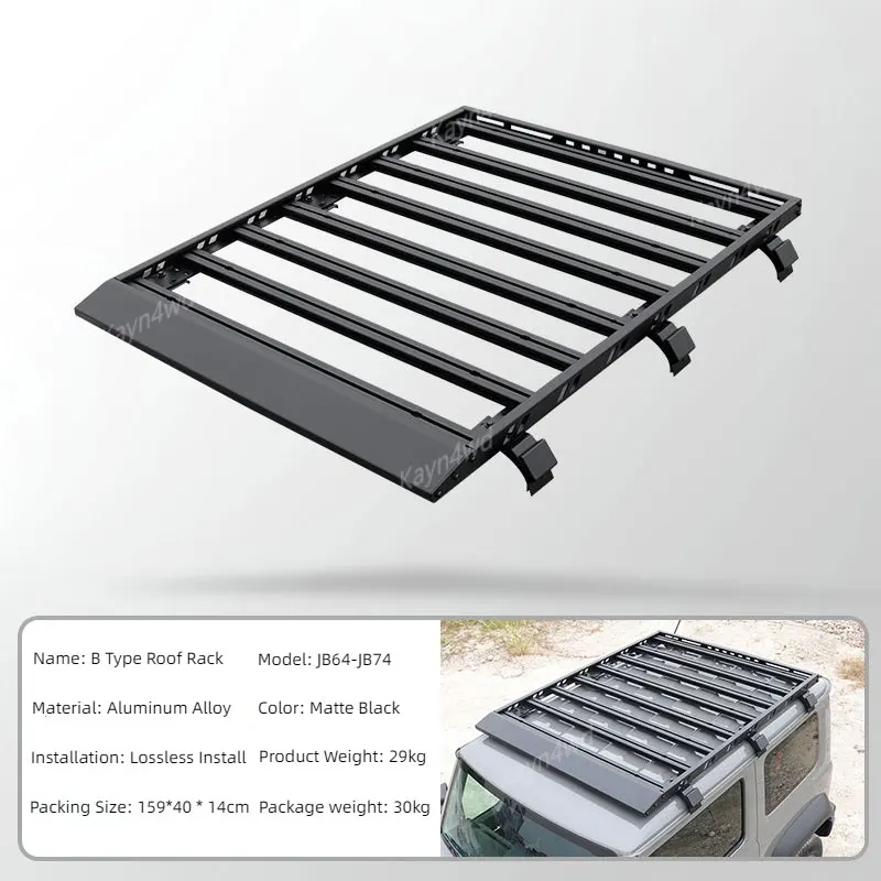 

Внедорожник 4x4 аксессуары низкий ветроустойчивый алюминиевый багажник на крышу для 2019 + SUZUKI Jimny JB64 JB74 раздвижная балка комплект багажника