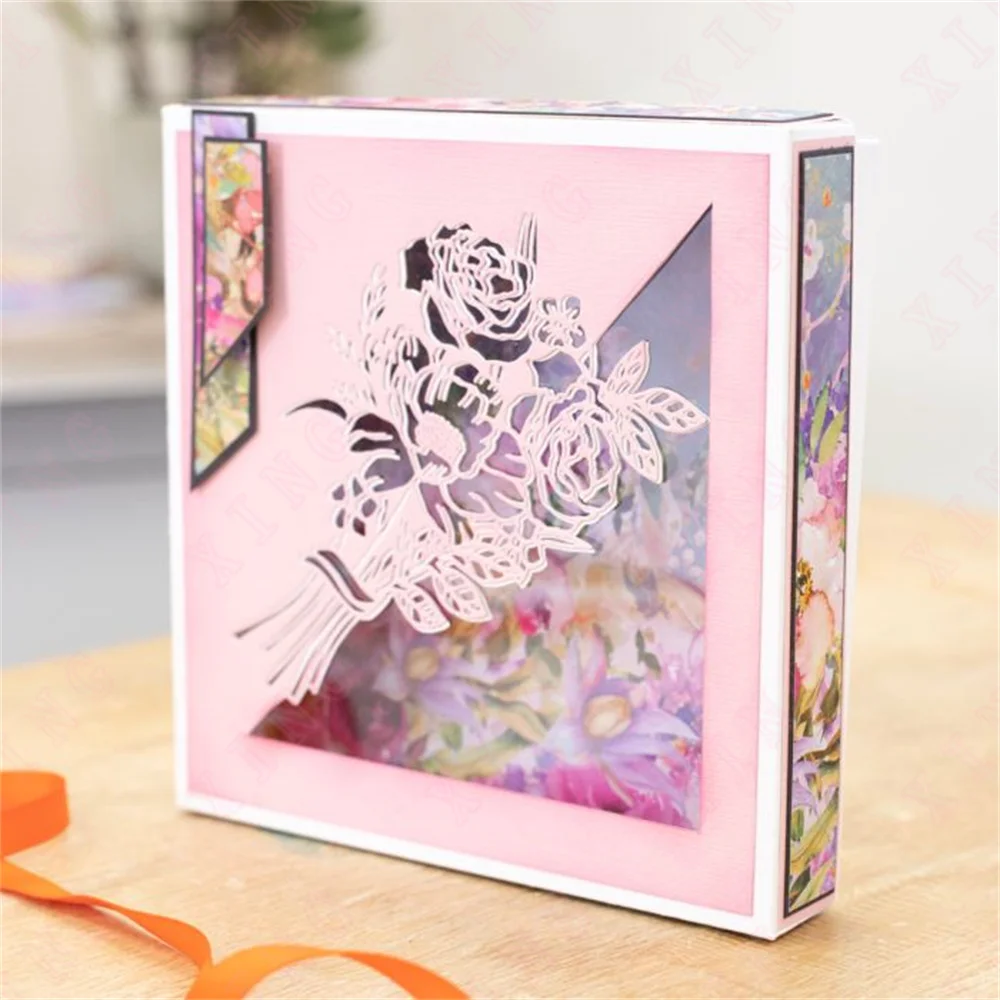 Новое поступление металлические Вырубные штампы цветочный букет в стиле барокко