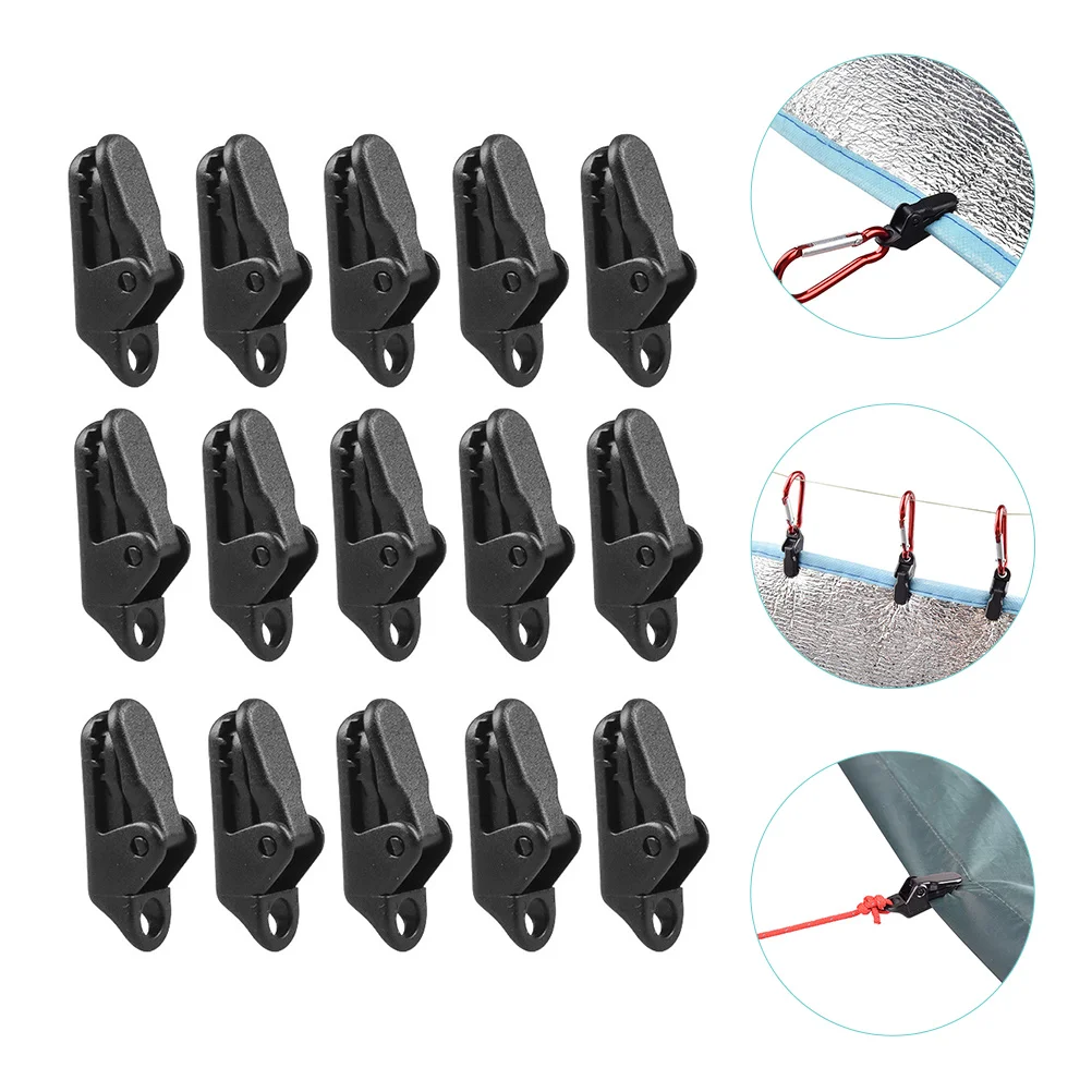 

15 Pcs Wind Clip Car Clips Fasteners Tarp Holder Clips Secure Clamp Alligator Clip Multi Tarp Clip Plastic Awning Tarp Clips