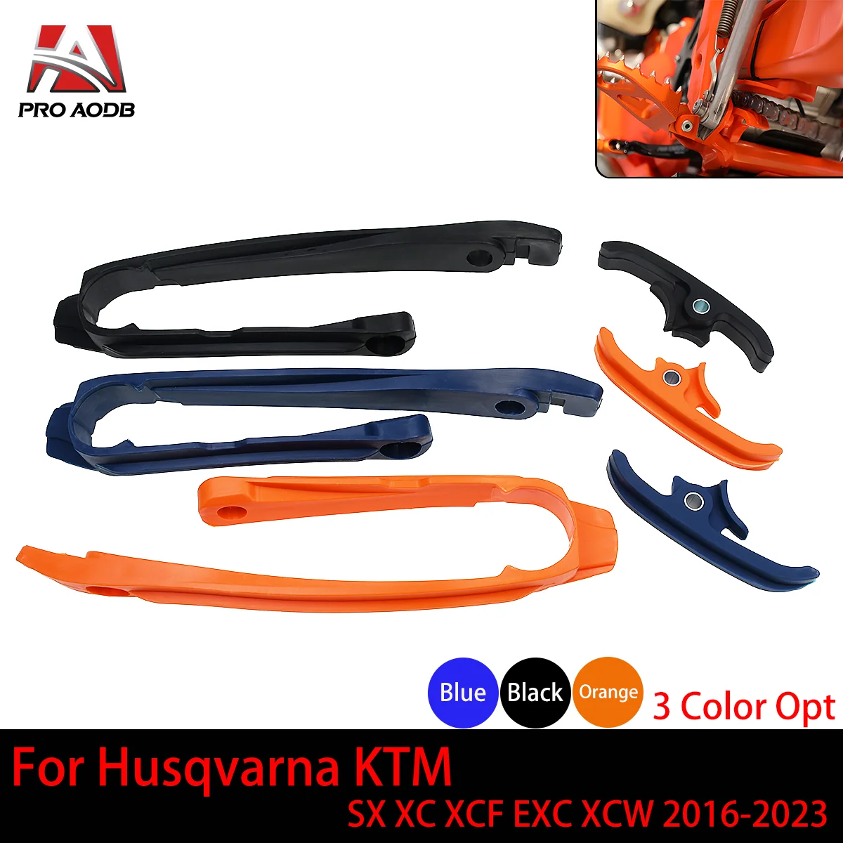 Слайдер цепи мотоцикла направляющая скольжения маятника для KTM 125-500 XC-W XCF-W EXC EXC-F 250