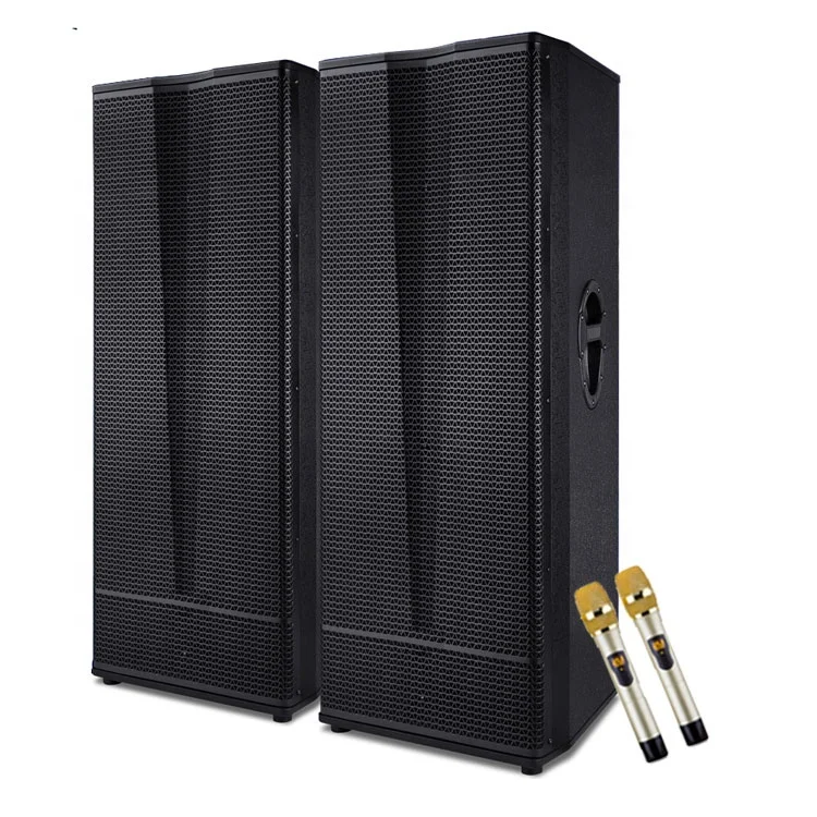 

Big Bass Power Double 15'' Professional Audio Active Performance Pair Speaker Powered Portable Live Sound System with Blue tooth