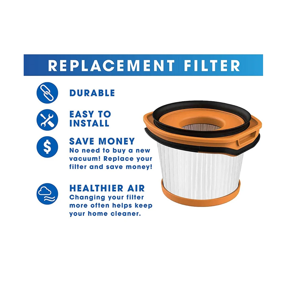 6 шт. сменный фильтр для системы Wandvac WV360 WS620 WS630 WS632 беспроводной пылесос по