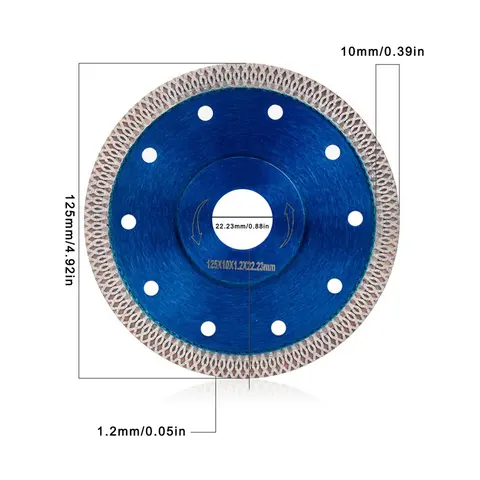Алмазный пильный диск Turbo 105/115/125 мм