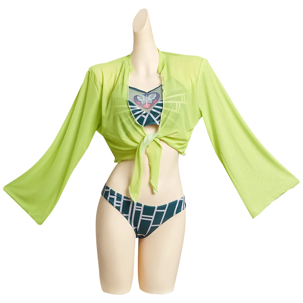 JoJo‘s Bizarre Adventure Jolyne Cujoh Cosplay Costume Outfits Halloween Carnival Suit