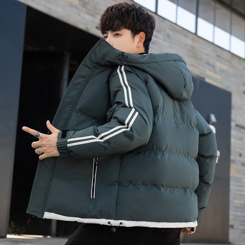Men's Jacket Autumn and Winter New Men's Cotton-padded Jacket Korean Style Padded Jacket Thick Down Padded Jacket