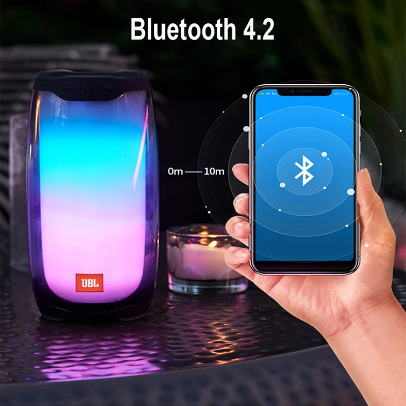JBL Pulse 4 Беспроводная Bluetooth-колонка портативная Ipx7 Водонепроницаемая беспроводная