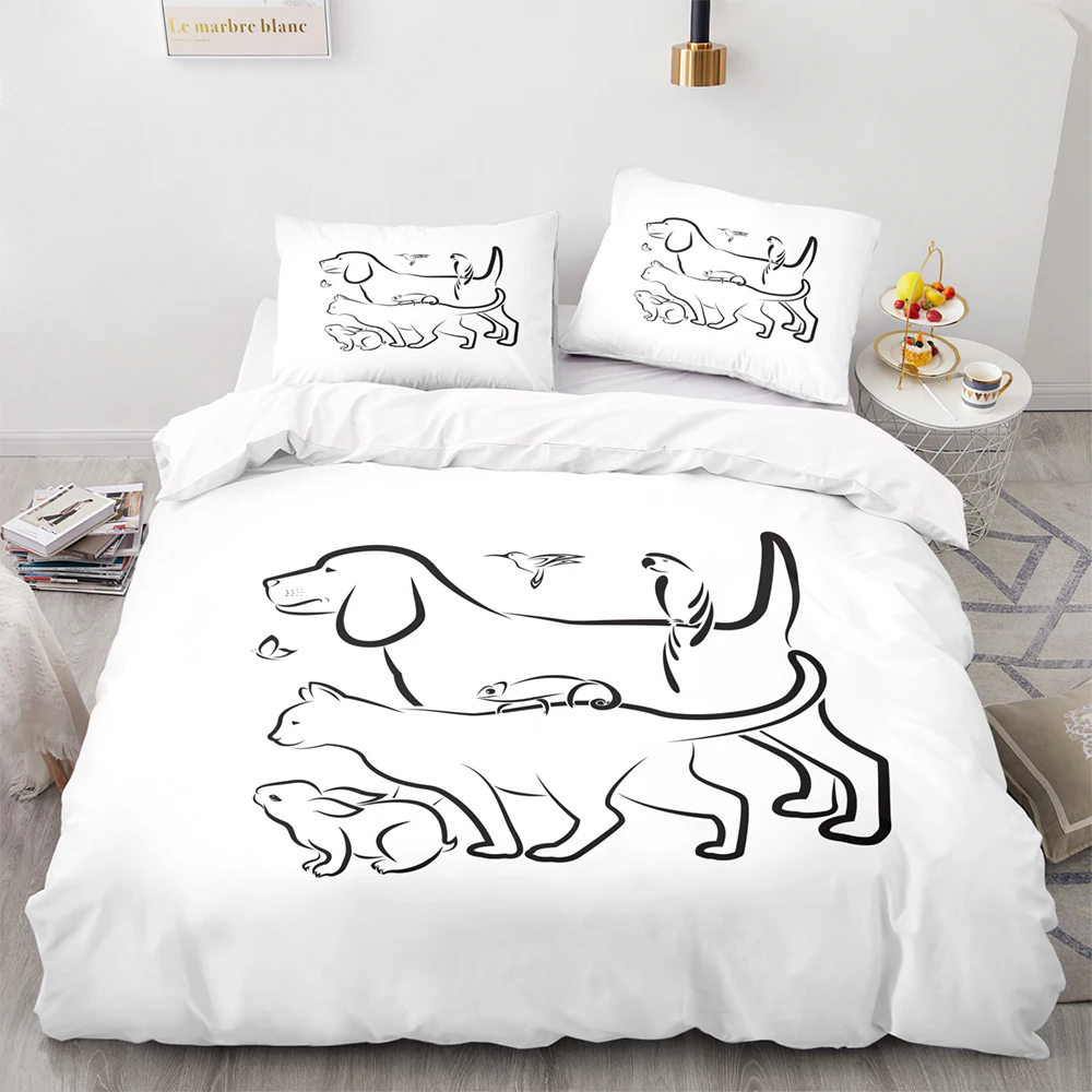 Набор постельного белья в акварельном стиле с изображением совы горячая