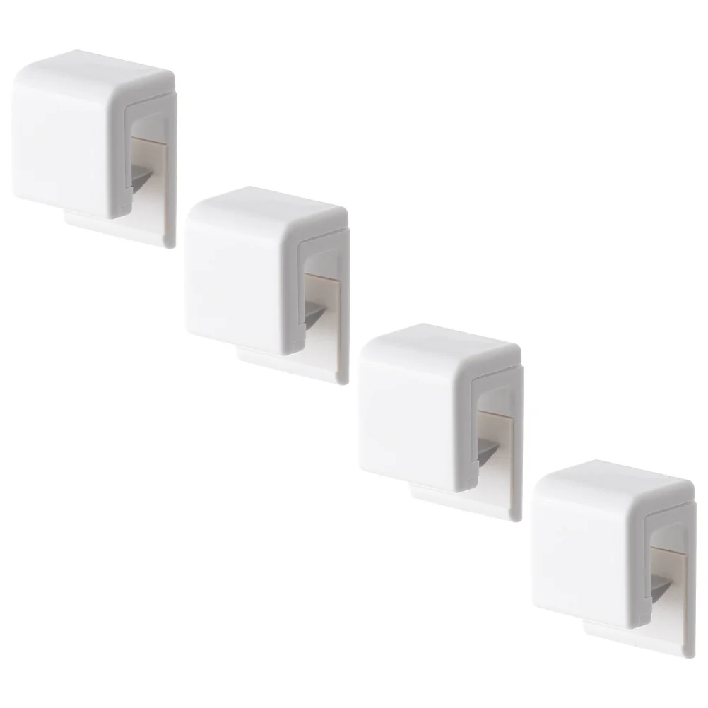 

Toothpaste Wall Holder Dispenser Clips Squeezer Punch Free Hook Mount Stand Clip Plastic