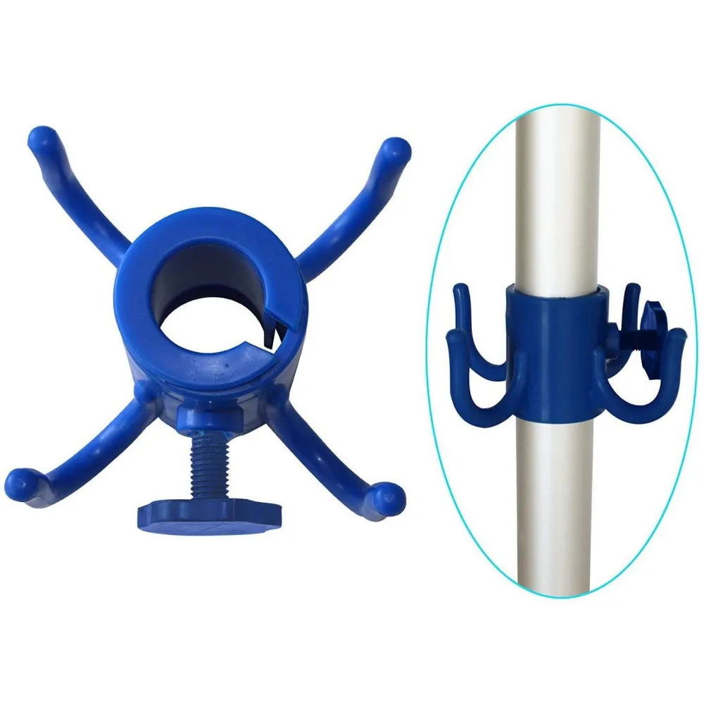 

Beach Umbrella Hook Four-Legged Plastic Hook Outdoor Garden Parasols Camping Trip Towels Bags Hats Hook Hanging Beach Umbrella