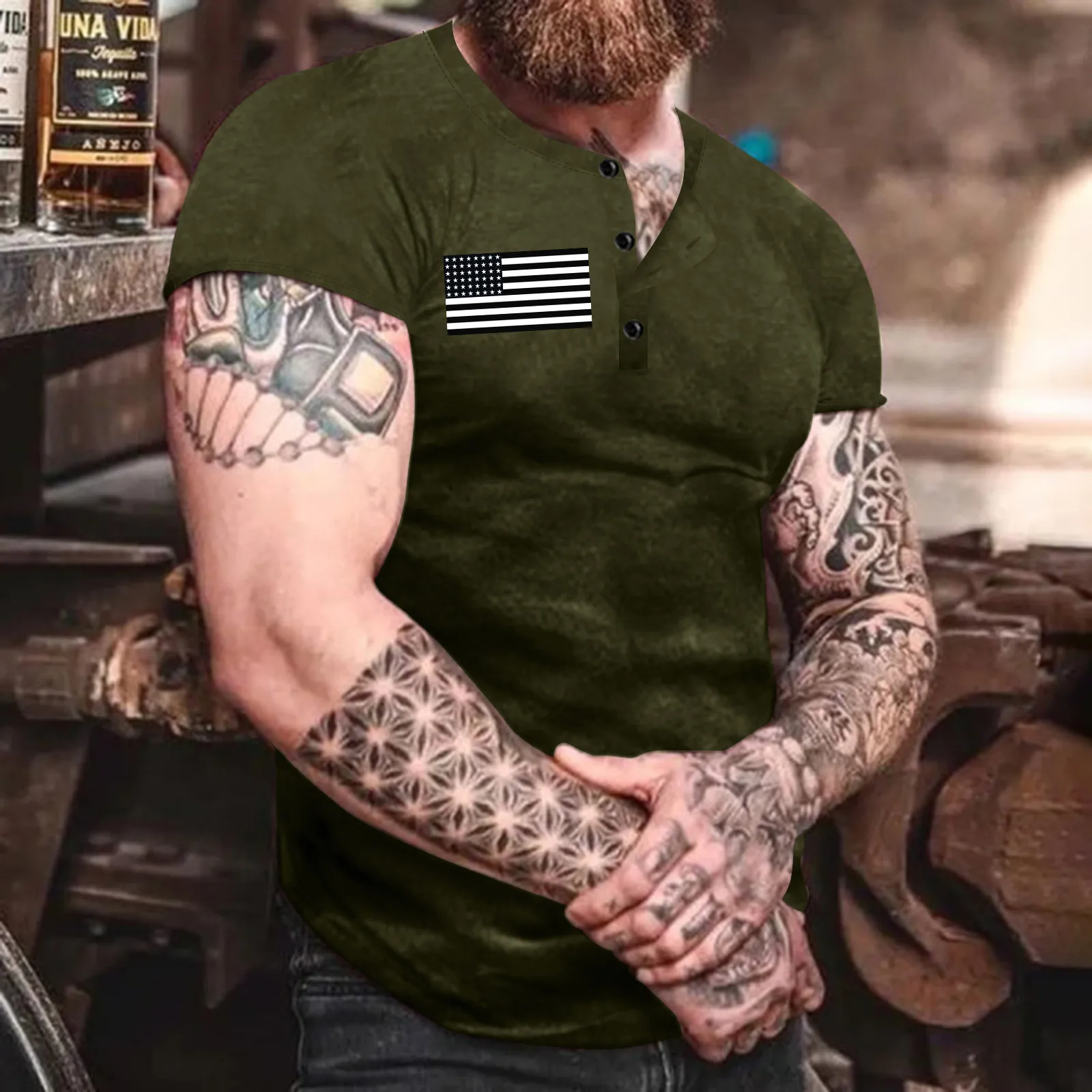 

Футболка мужская с принтом, модная повседневная тенниска с коротким рукавом, лето-осень, 2021