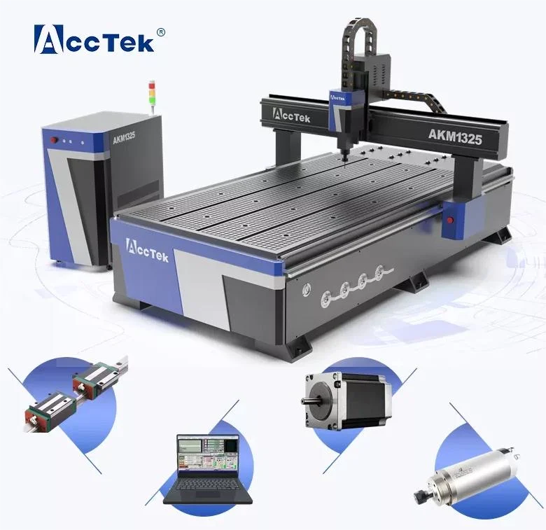 

AccTek Hot Sale 1300*2500mm 4x8ft Mah3 Wood Carving Machine CNC Router 3 Axis AKM1325 CNC Router Machine