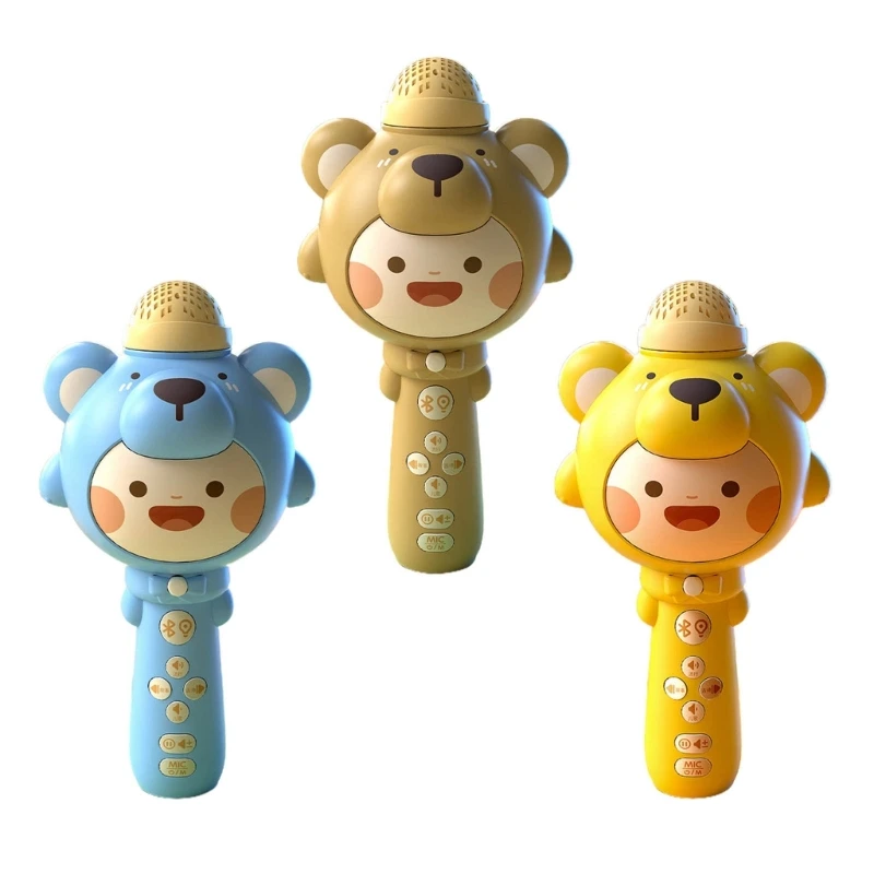 

N80C Bluetooth-compatible Bear Hifi Vocal Microphone Children Mic