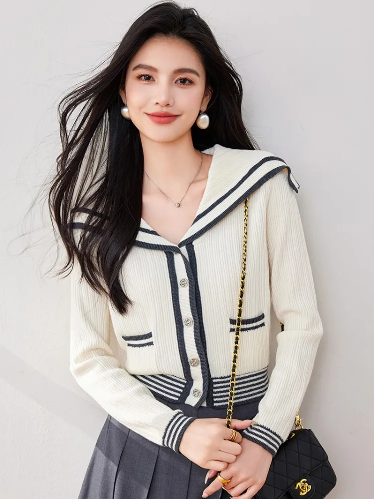 Комбинированный короткий топ для женщин на осень и зиму Модный женский