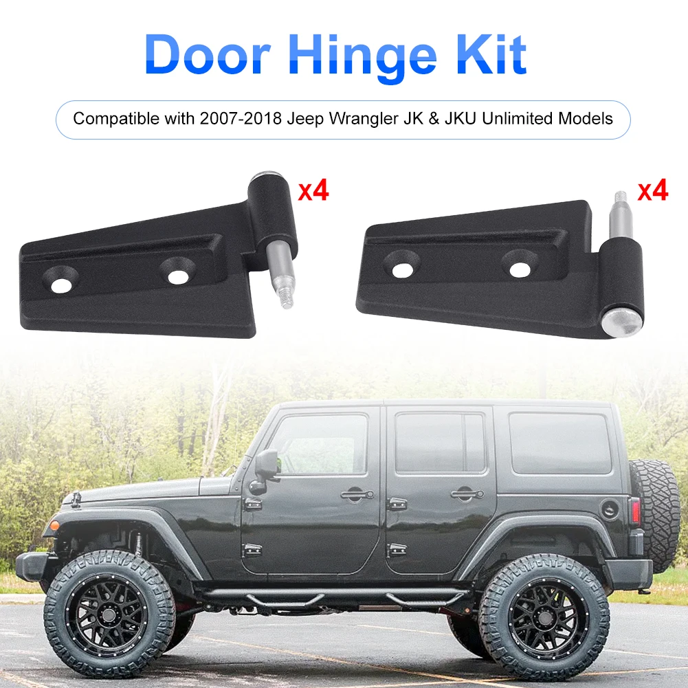 Комплект защитной накладки на дверные петли для Jeep Wrangler JK 4-дверный 2007-2018 гг.