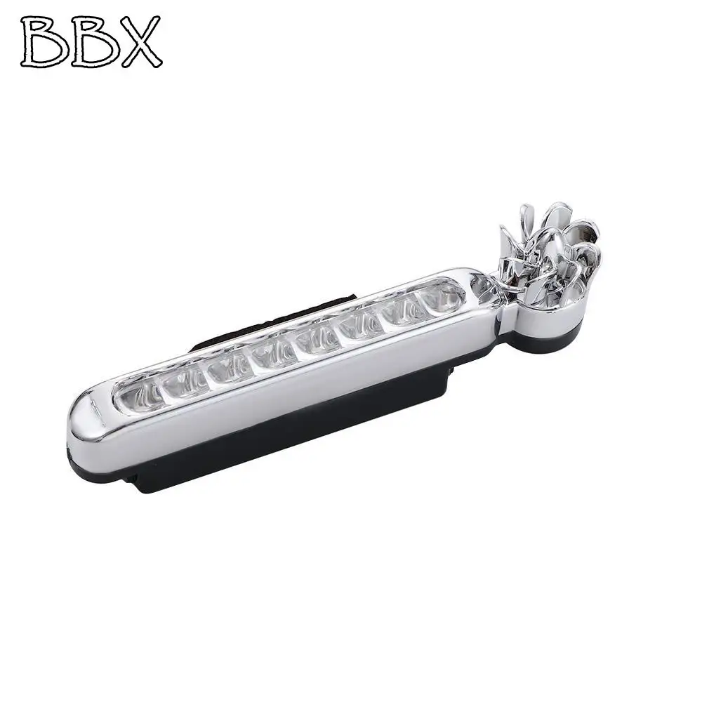 

Car LEDs No Wiring Wind Power Grille for Car Fog Warning DRL Lamp Daytime Running Lamp Vehicle Lights with Fan Rotation