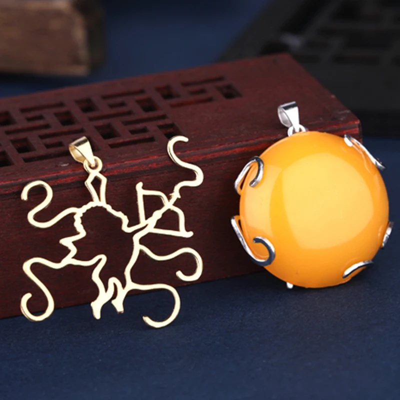 

Real 925 Sterling Silver Blank Cabochon Base Gold Rose Gold Setting Charms Pendant DIY Jewelry Making Supplies Accessories