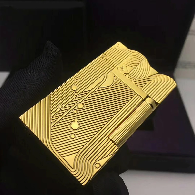

New Retro Lighter Bright Sound Brass Shell Windproof Lighter Cigarette Men Gift