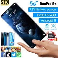 global version screen 7 3 inch 5g smartphone with 16gb512gb large memory for oneplus 9pro cellphone huawei samsung mobile phone