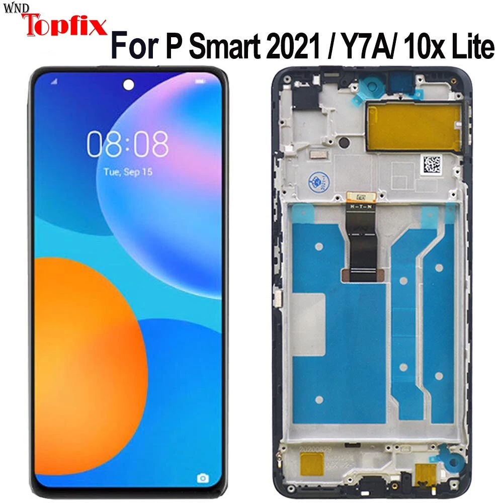 ЖК-дисплей 6,67 дюйма для Huawei P smart 2021, ЖК-дисплей для Y7A, ЖК-экран с сенсорным цифровым преобразователем в сборе для Honor 10x Lite DNN-LX9 LCD