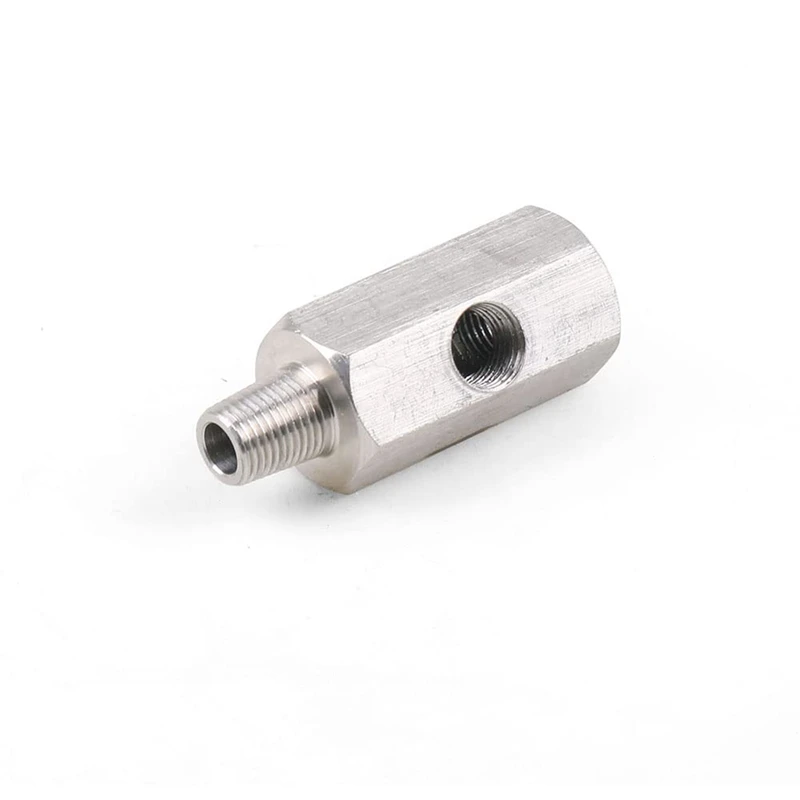 1/8-дюймовый датчик давления масла BSPT тройник к адаптеру NPT манометр подающей