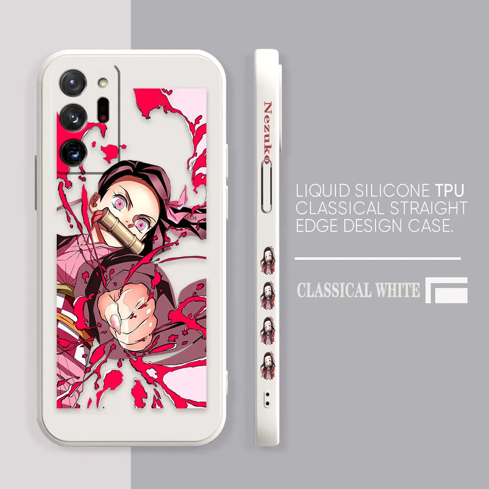 Case For Samsung Galaxy A90 A80 A70 A60 A50 A40 A30 A20S A20 Note 20 10 M33 Pro Plus Lite Ultra 4G 5G Case  Demon Slayer Nezuko