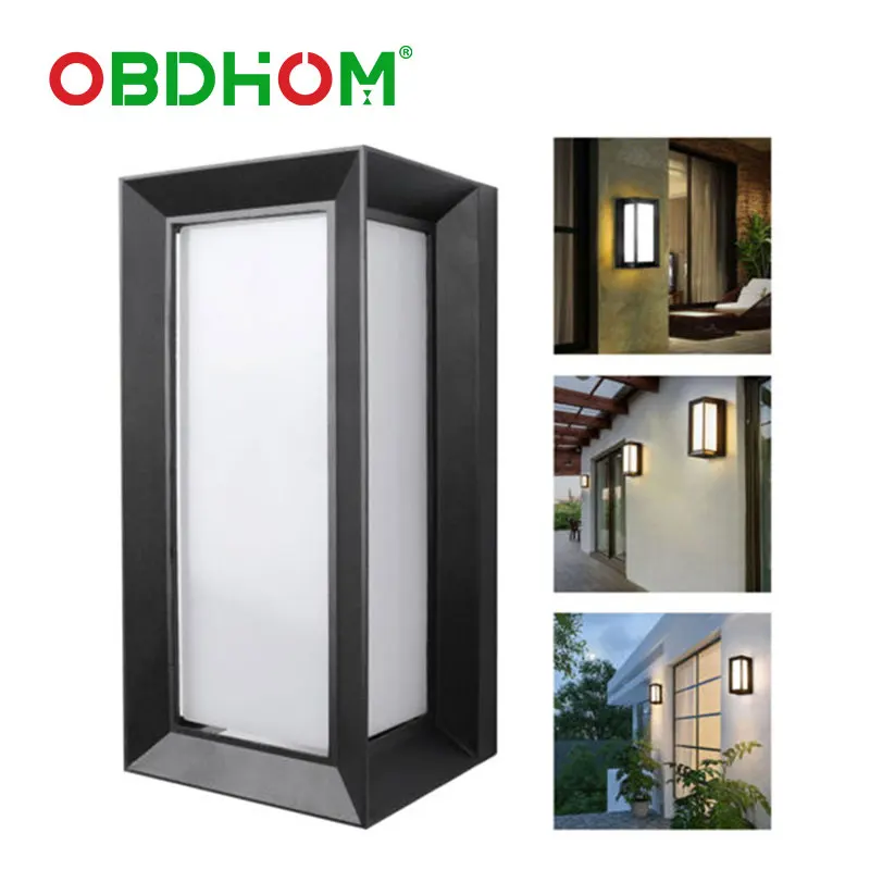 

LED Wall Light Outdoor Waterproof Luminous Lighting Wall Lamp Garden Decor for Bedroom Living Room Staircase Courtyard Balcony