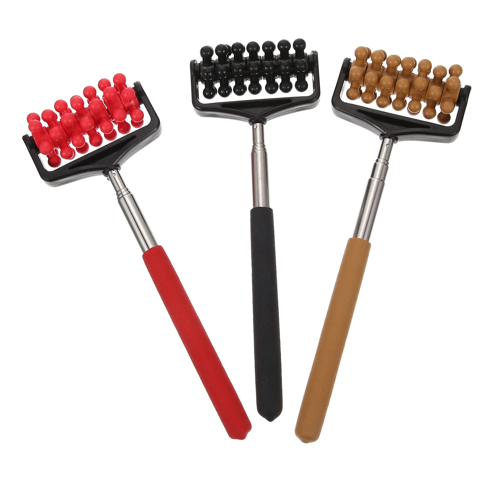 

3Pcs Telescopic Back Scratcher Back Scratching Device Telescopic Back Massager for Gift Home Man