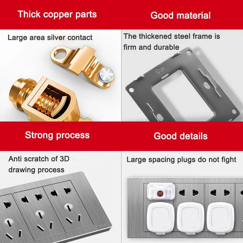 Лидер продаж плоский переключатель 118 черная проволока может подойти к различным
