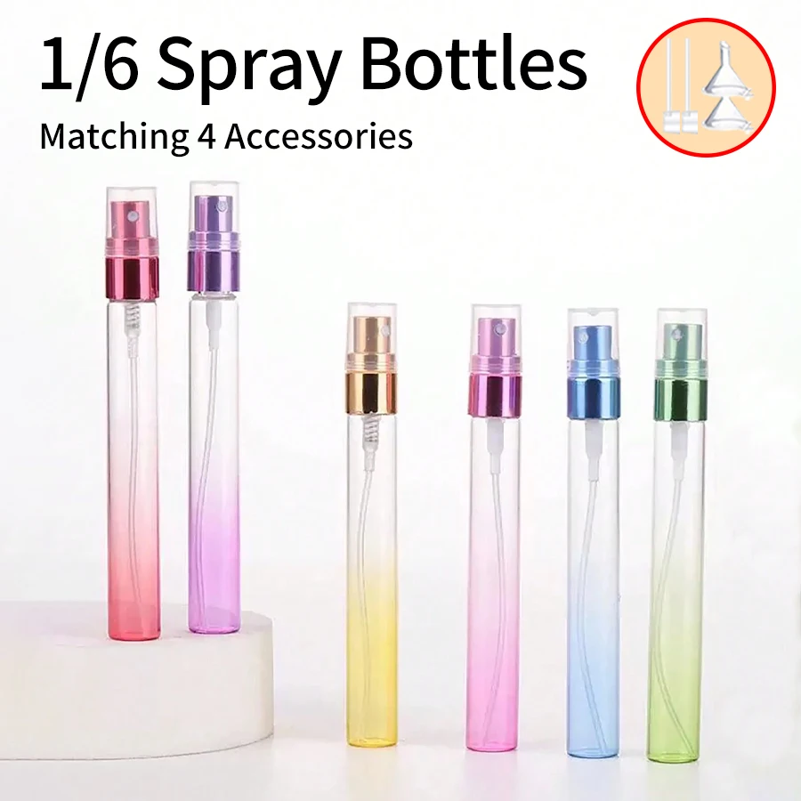 Многоразовый флакон с распылителем для парфюма 6 шт. + 4 аксессуары 10 мл