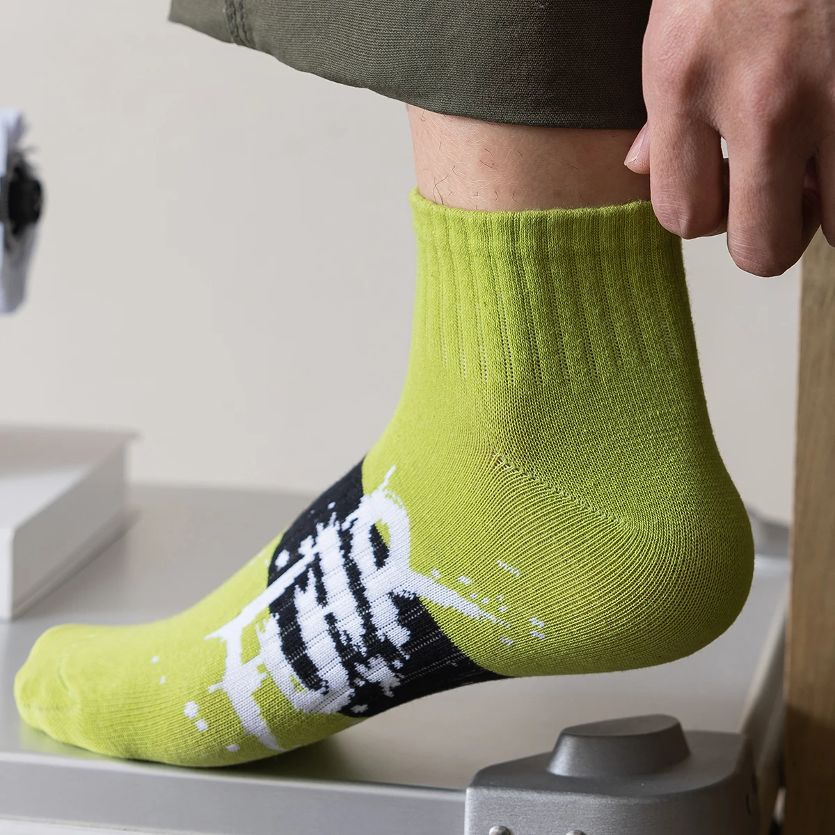 3 пары дышащие носки до щиколотки с надписью