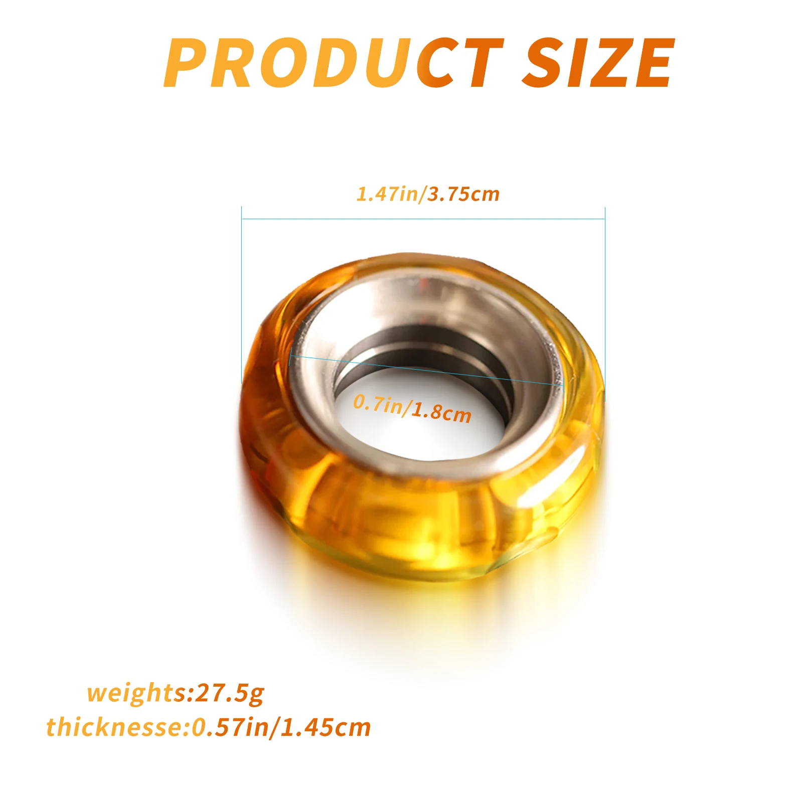 Кольцо с сыром металлический слайдер тактильный режим релаксация EDC