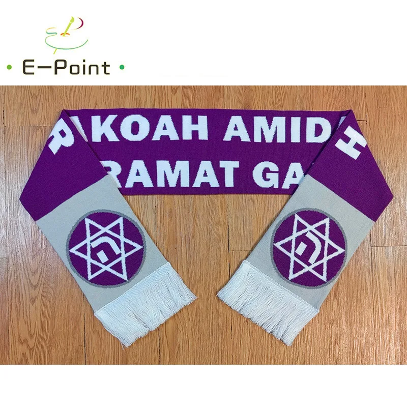 

Шарф для фанатов, двусторонний вязаный, размер 145*18 см, Hakoah Amidar Ramat Gan FC