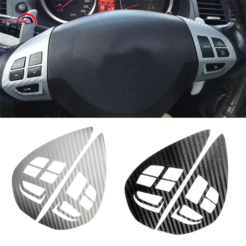 

Audio Cruise Control Button Steering Wheel Switch Button Sticker Cover Trim For Mitsubishi ASX Lancer Outlander RVR Pajero Sport