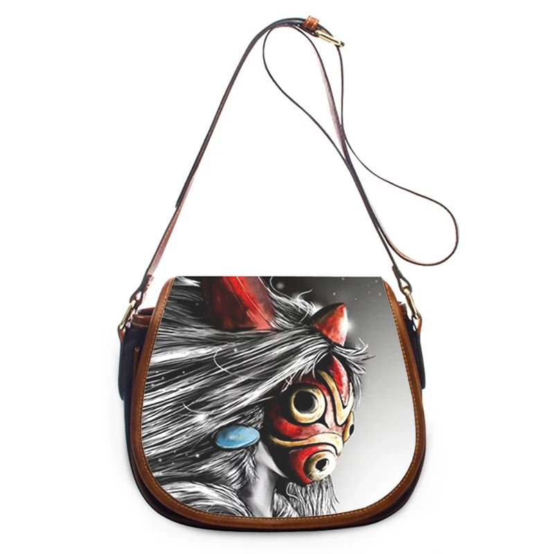 

Anime Princess Mononoke Print New Fashion Women Crossbody Bag Luxury Handbags Women Bags Zipper Shoulder Bag Women Shoulder Bag