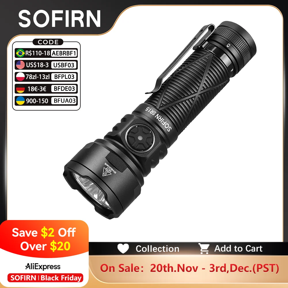 

Sofirn SR15 фонарик