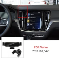 car smartphone holder for volvo v60 s60 2020 2021 2022 auto interior mobile phone support stand air vent cilp stand accessories